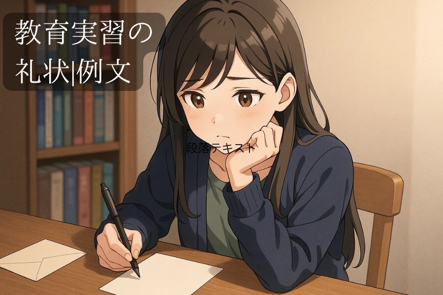 教育実習の礼状 例文