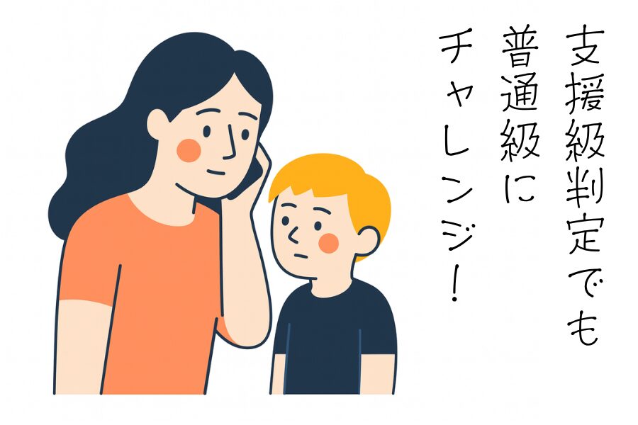 支援級判定でも普通級にチャレンジ！