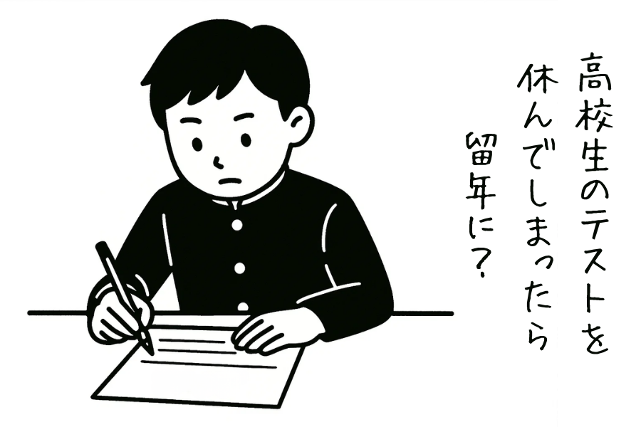 高校生のテストを休んでしまったら?