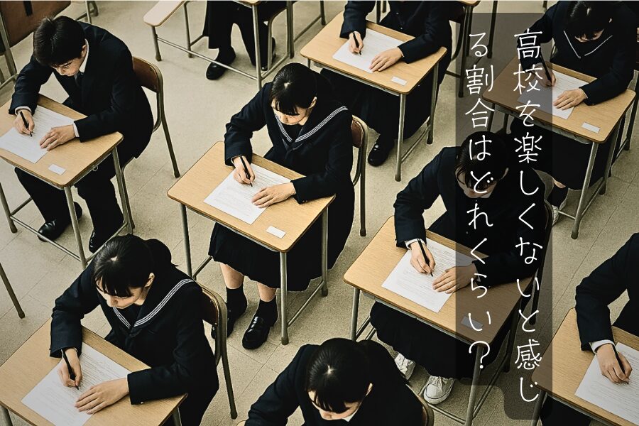 高校を楽しくないと感じる割合はどれくらい？“